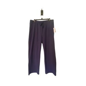 Willit XL Navy Jogger Pants Poly Stretch Zipper Pockets 34” Waist 30” Inseam